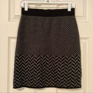 Herringbone bodycon skirt